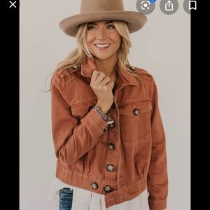 Free people Denim Eisenhower jacket